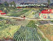 Vincent Van Gogh Landschaft bei Auvers im Regen oil painting on canvas